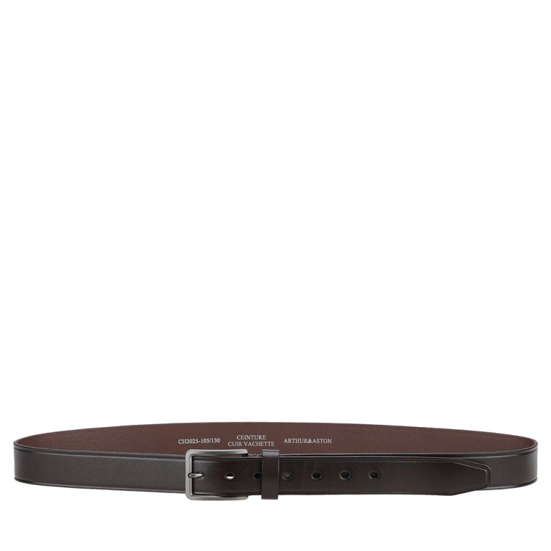 copie de Ceinture Arthur&Aston en cuir lisse et boucle carré