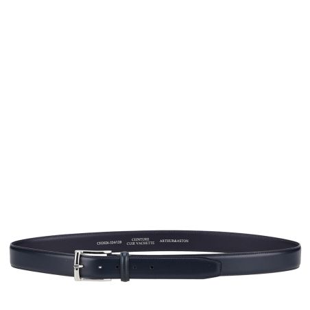 Ceinture homme large Arthur&Aston en cuir à surpiqûres