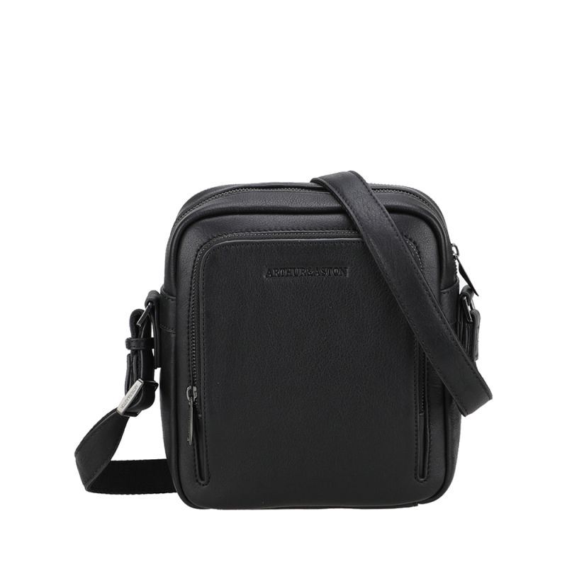 Grand sac travers à deux compartiments en cuir Nairo