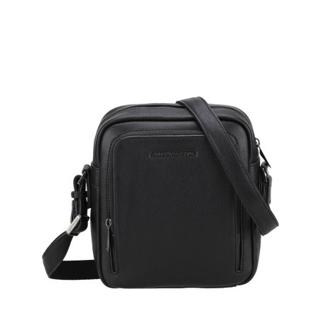 Grand sac travers à deux compartiments en cuir Nairo