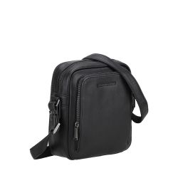 Grand sac travers à deux compartiments en cuir Nairo