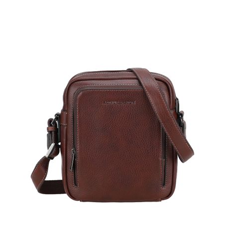 Grand sac travers à deux compartiments en cuir Nairo