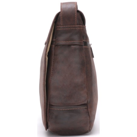 Besace Rabat en Cuir Vachette Destroy - Arthur & Aston