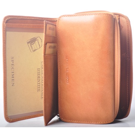 Portefeuille en Cuir Vachette Huilé - Arthur & Aston