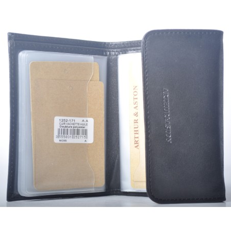 Porte-Cartes en Cuir Vachette Huilé - Arthur & Aston