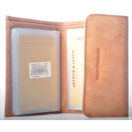 Porte-Cartes en Cuir Vachette Huilé - Arthur & Aston