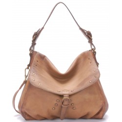 Sac Epaule en Cuir Ciré...