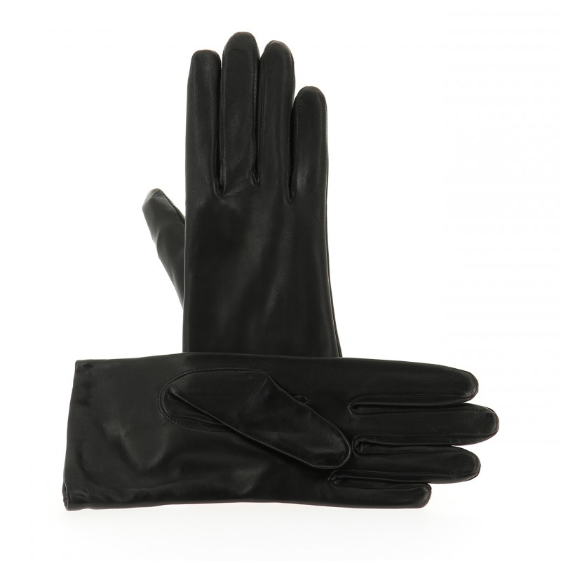 Gants Femme Cuir Agneau Noir - Isotoner