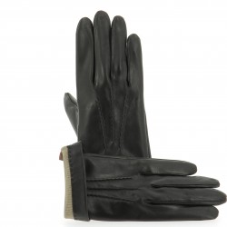 Gants Homme Cuir Agneau Noir - Isotoner