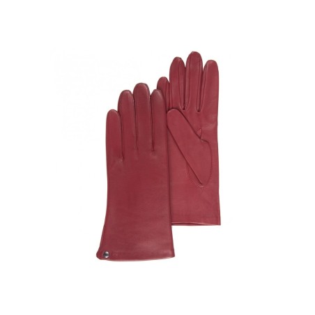 Gants Femme Cuir Agneau Rouge - Isotoner