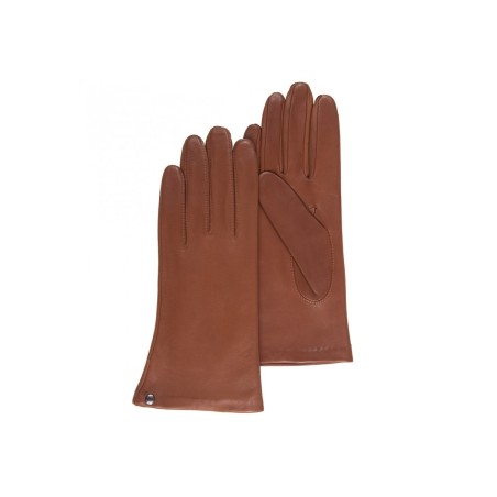 Gants Femme Cuir Agneau Cognac - Isotoner