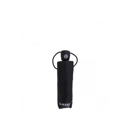 Mini Parapluie Automatique Noir vue fermé - Isotoner