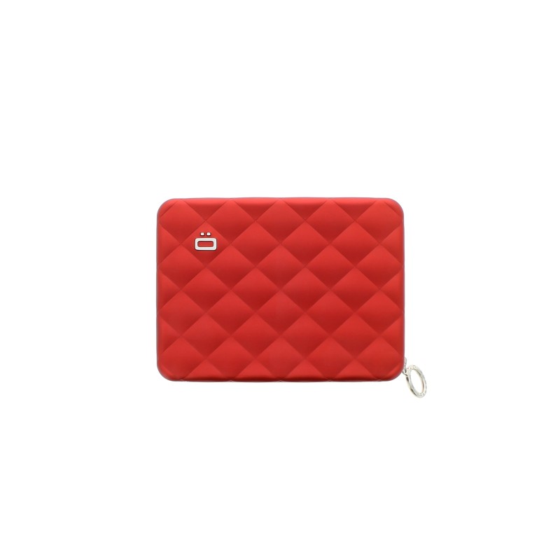 Ogon Portefeuille Quilted Passport en Aluminium Rouge - Ogon