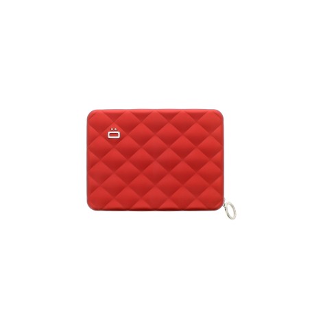 Ogon Portefeuille Quilted Passport en Aluminium Rouge - Ogon