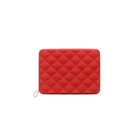 Ogon Portefeuille Quilted Passport en Aluminium Rouge - Ogon