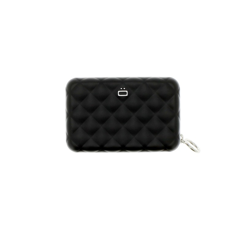 Porte-cartes Quilted Zipper en Aluminium 8A