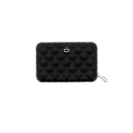 Porte-cartes Quilted Zipper en Aluminium 8A