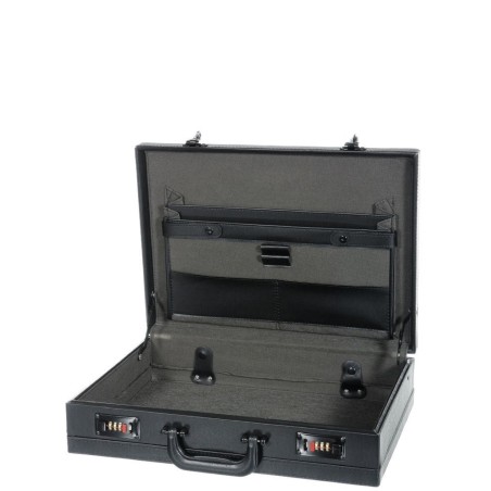 Attache Case Mixte Noir en Synthétique