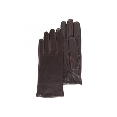 Gants Femme Cuir Agneau Marron - Isotoner
