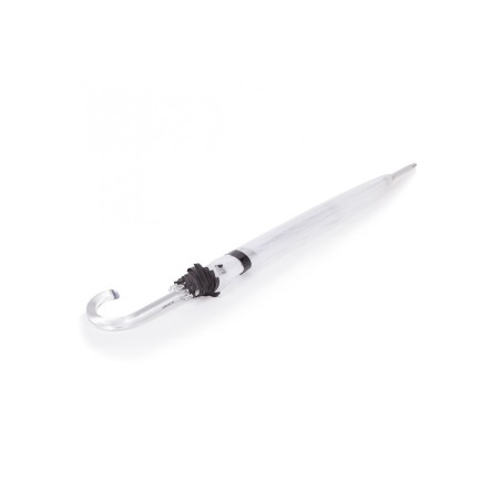 Parapluie Cloche Canne Transparent Noir - Isotoner