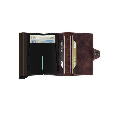 TwinWallet Vintage en Cuir - Secrid