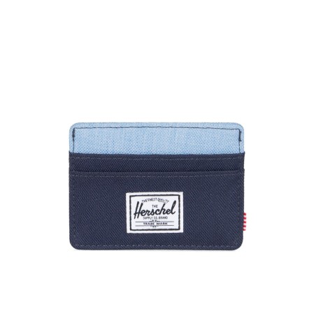 Porte-cartes Charlie Peacoat/Limoges Crosshatch - Herschel