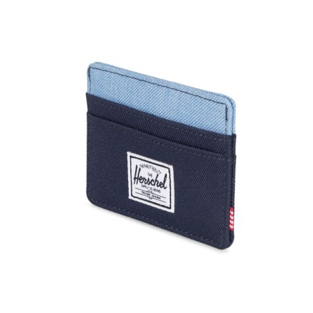 Porte-cartes Charlie Peacoat/Limoges Crosshatch - Herschel