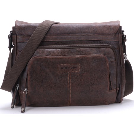 Besace Rabat en Cuir Destroy - Arthur & Aston