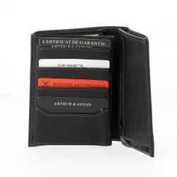 Portefeuille en Cuir Vachette Pleine Fleur - Arthur & Aston