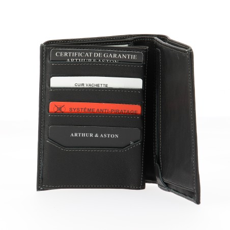 Portefeuille en Cuir Vachette Pleine Fleur - Arthur & Aston