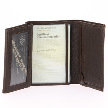 Portefeuille en Cuir Vachette Pleine Fleur - Arthur & Aston