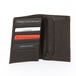 Portefeuille en Cuir Vachette Pleine Fleur - Arthur & Aston
