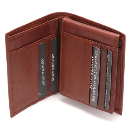 Portefeuille en Cuir Vachette Plongé - Arthur & Aston