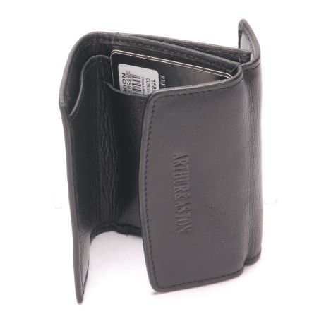 Porte-Monnaie et Cartes Dos à Dos en Cuir Plongé - Arthur & Aston
