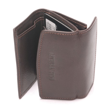 Porte-Monnaie et Cartes Dos à Dos en Cuir Plongé - Arthur & Aston