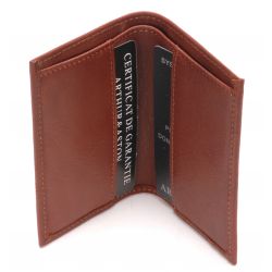 Porte-Cartes en  Cuir Vachette Plongé - Arthur & Aston