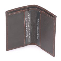 Porte-Cartes en  Cuir Vachette Plongé - Arthur & Aston