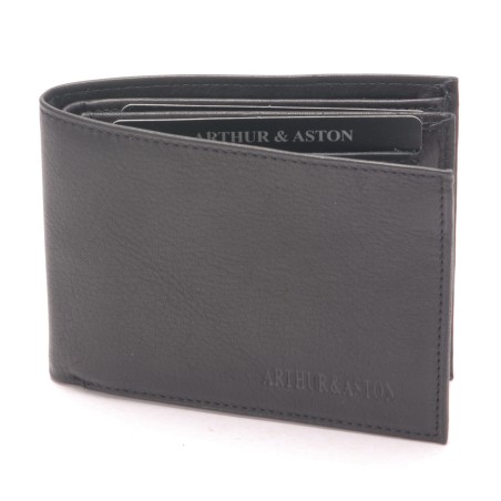 Portefeuille Italien en Cuir Vachette Plongé - Arthur & Aston