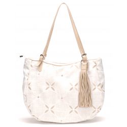 Sac Cabas Belinda en Toile et Cuir - Arthur & Aston