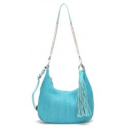 Sac Epaule Nora en Synthétique Tressé et Cuir - Arthur & Aston
