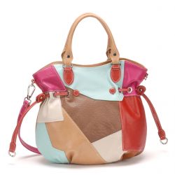 Sac Bourse Mélie en Cuir Patchwork - Arthur & Aston