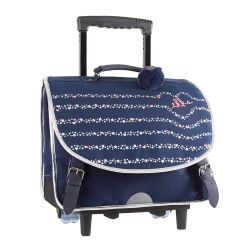 Cartable 38cm à Roulettes Oh My Captain ! Bleu - Tann's