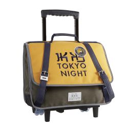 Cartable 38cm à Roulettes Backpacker in Tokyo Citrus - IKKS