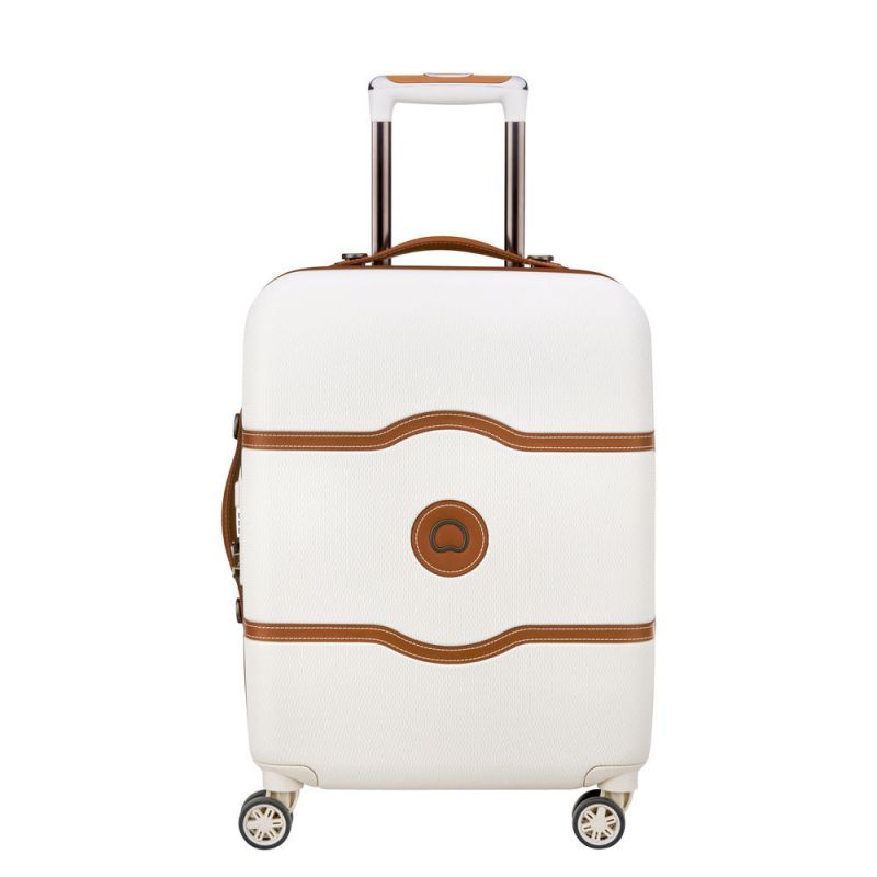Valise Cabine 4 Roues 55cm Slim Châtelet Air Blanche - Delsey Valise Cabine 4 Roues 55cm Slim Châtelet Air Blanche - Delsey