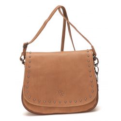 Sac Bandoulière avec rabat petit modèle Melany en Cuir - Arthur & Aston