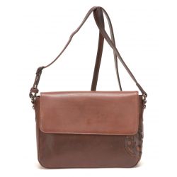 Sac Bandoulière à rabat Dicky en Cuir teinté - Arthur & Aston