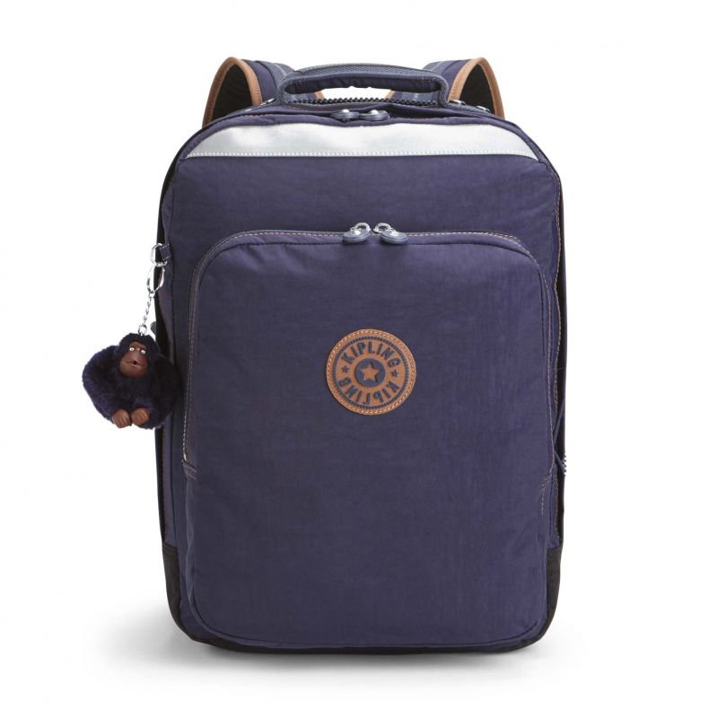 Sac à Dos College Up Blue Tan Block - Kipling Sac à Dos College Up Blue Tan Block - Kipling