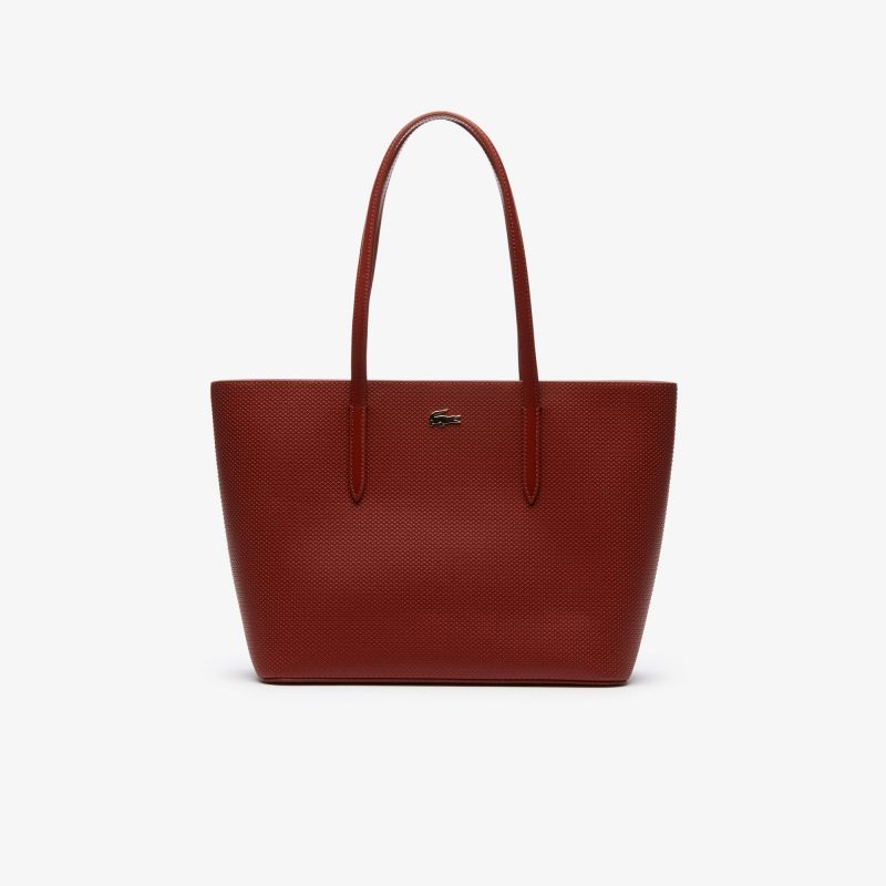 Sac Cabas Zippé Chantaco en Cuir Piqué - Lacoste Sac Cabas Zippé Chantaco en Cuir Piqué - Lacoste