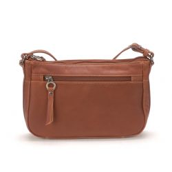 Petit Sac Bandoulière Zippé Anna en Cuir Vachette - Arthur & Aston