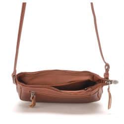 Petit Sac Bandoulière Zippé Anna en Cuir Vachette - Arthur & Aston